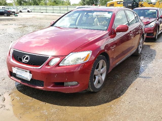 JTHBH96S065023643 - 2006 LEXUS GS GENERAT RED photo 2