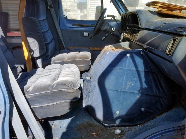 2B6GB13T8GK522795 - 1986 DODGE RAM VAN B1 BLUE photo 5