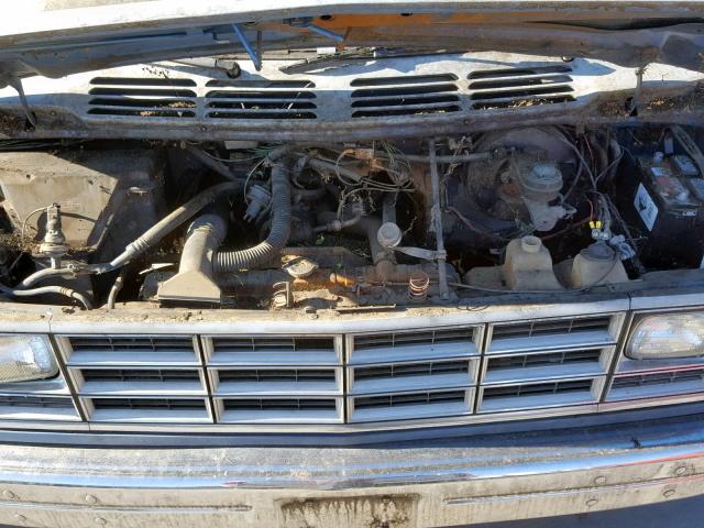 2B6GB13T8GK522795 - 1986 DODGE RAM VAN B1 BLUE photo 7