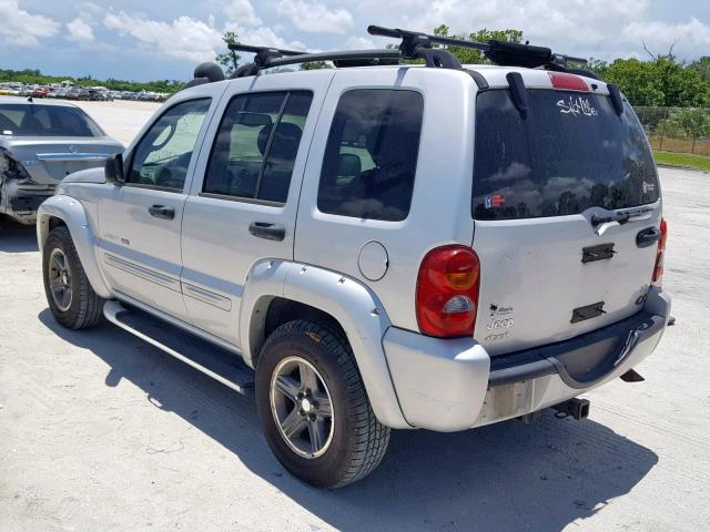 1J4GL38K43W657876 - 2003 JEEP LIBERTY RE SILVER photo 3