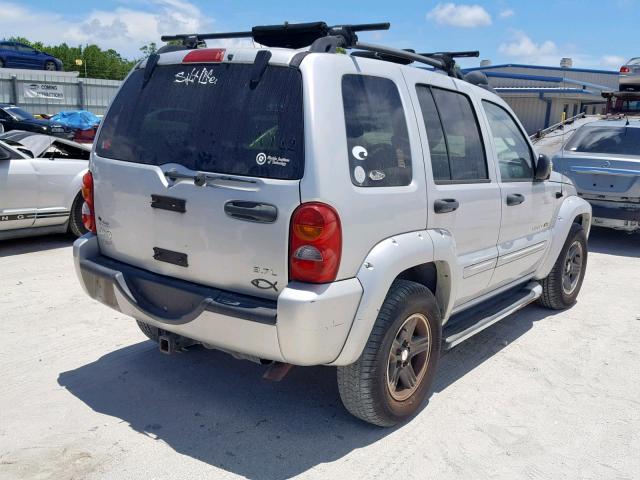 1J4GL38K43W657876 - 2003 JEEP LIBERTY RE SILVER photo 4