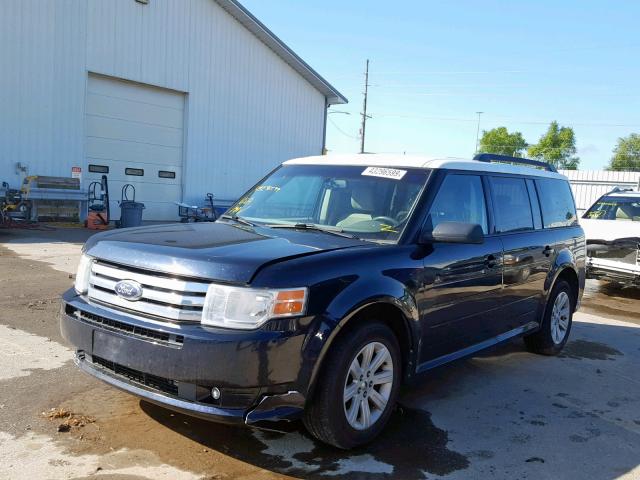 2FMGK5BC0ABA25800 - 2010 FORD FLEX SE BLUE photo 2