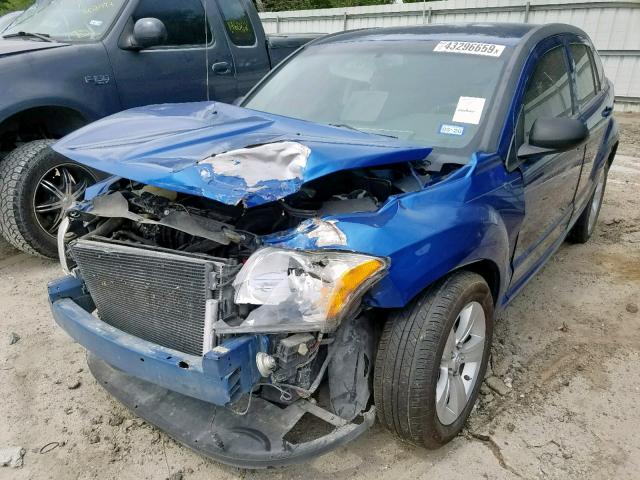 1B3CB3HA3AD544395 - 2010 DODGE CALIBER MA BLUE photo 2