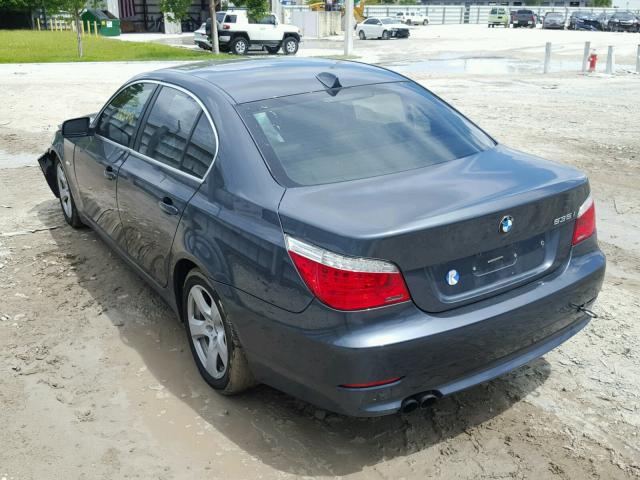 WBANW13548CZ79725 - 2008 BMW 535 I GRAY photo 3