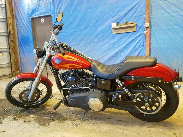 1HD1GPM17CC339299 - 2012 HARLEY-DAVIDSON FXDWG DYNA RED photo 9