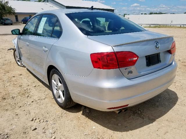 3VWLL7AJ5EM414865 - 2014 VOLKSWAGEN JETTA TDI SILVER photo 3