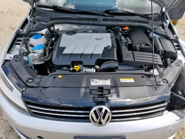 3VWLL7AJ5EM414865 - 2014 VOLKSWAGEN JETTA TDI SILVER photo 7