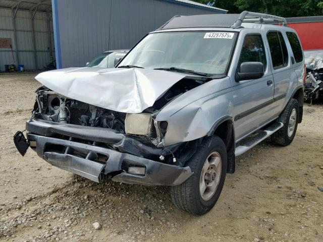 5N1ED28T01C511739 - 2001 NISSAN XTERRA XE SILVER photo 2