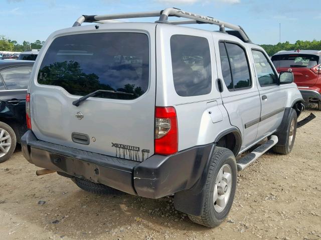 5N1ED28T01C511739 - 2001 NISSAN XTERRA XE SILVER photo 4