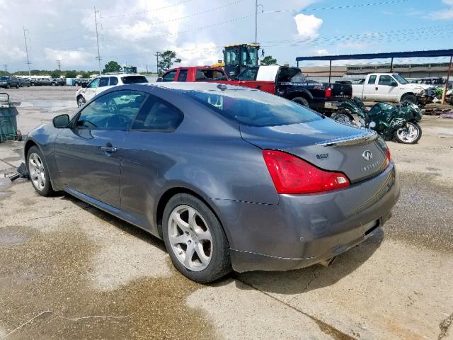 JN1CV6EK8CM423307 - 2012 INFINITI G37 BASE GRAY photo 3