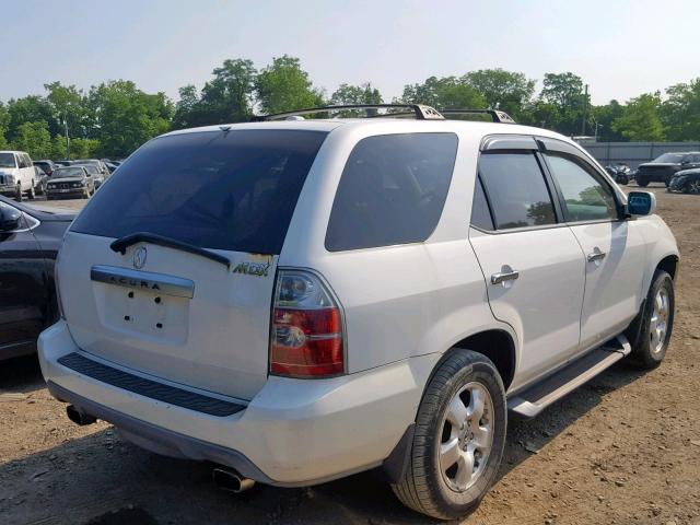 2HNYD18235H532049 - 2005 ACURA MDX WHITE photo 4