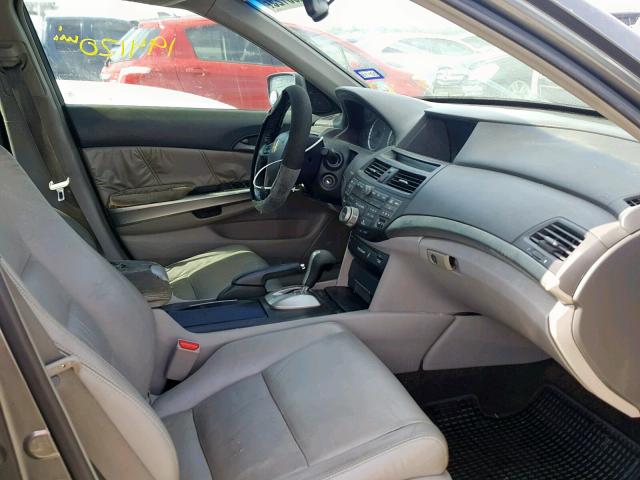 1HGCP36869A027932 - 2009 HONDA ACCORD EXL GRAY photo 5