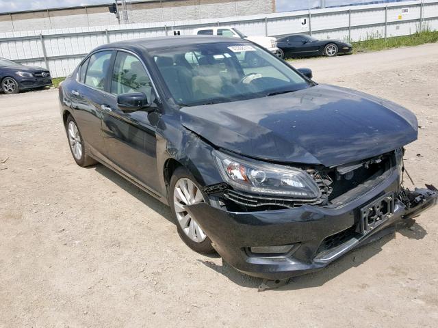 1HGCR2F8XFA013385 - 2015 HONDA ACCORD EXL BLACK photo 1