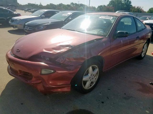 1G1JF12T8V7300764 - 1997 CHEVROLET CAVALIER Z MAROON photo 2