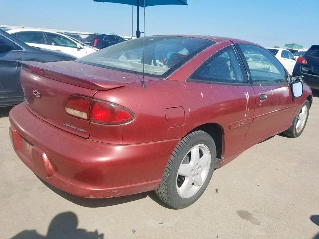 1G1JF12T8V7300764 - 1997 CHEVROLET CAVALIER Z MAROON photo 4