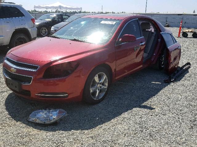 1G1ZD5E07CF338801 - 2012 CHEVROLET MALIBU 2LT RED photo 2