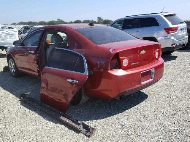 1G1ZD5E07CF338801 - 2012 CHEVROLET MALIBU 2LT RED photo 3