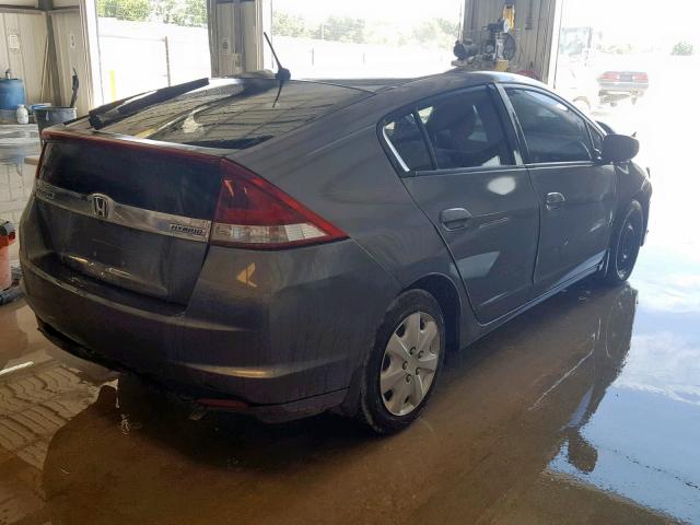 JHMZE2H34CS003882 - 2012 HONDA INSIGHT GRAY photo 4