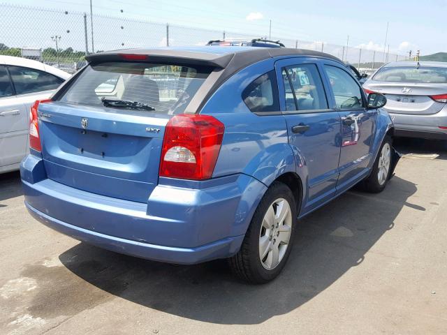 1B3HB48B17D113194 - 2007 DODGE CALIBER SX BLUE photo 4