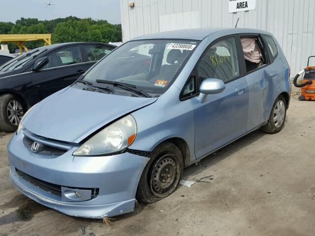 JHMGD38467S036929 - 2007 HONDA FIT BLUE photo 2