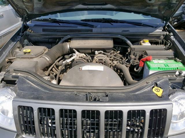 1J8GR48K47C677796 - 2007 JEEP GRAND CHER GRAY photo 7