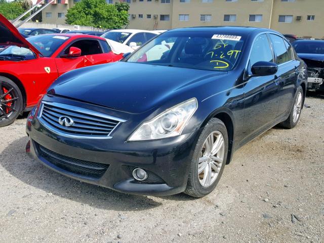 JN1CV6AP3DM713120 - 2013 INFINITI G37 BASE BLACK photo 2