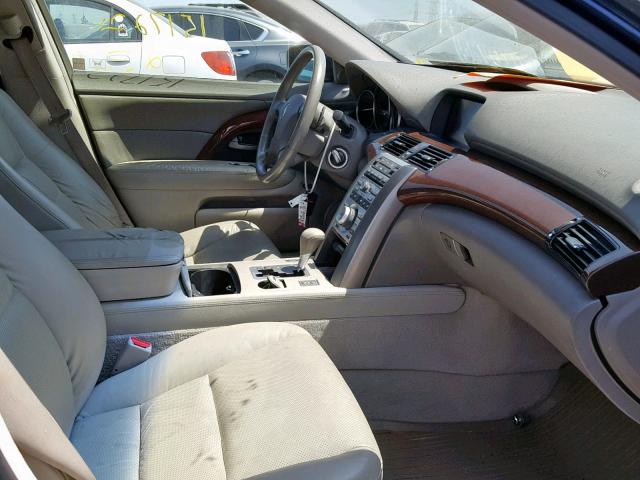 JH4KB16535C012367 - 2005 ACURA RL BLUE photo 5