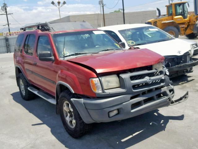 5N1ED28T41C541889 - 2001 NISSAN XTERRA XE RED photo 1