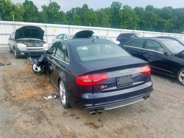 WAUKGAFL8GA007727 - 2016 AUDI S4 PRESTIG BLUE photo 3