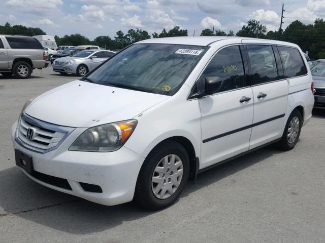 5FNRL38168B509861 - 2008 HONDA ODYSSEY LX WHITE photo 2