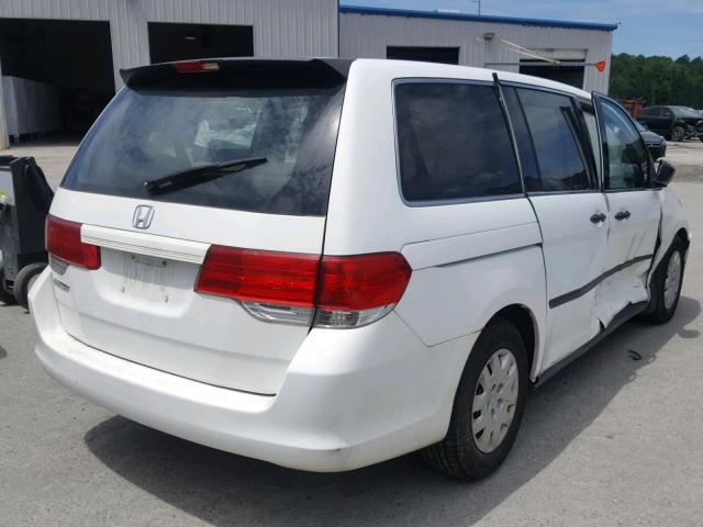 5FNRL38168B509861 - 2008 HONDA ODYSSEY LX WHITE photo 4