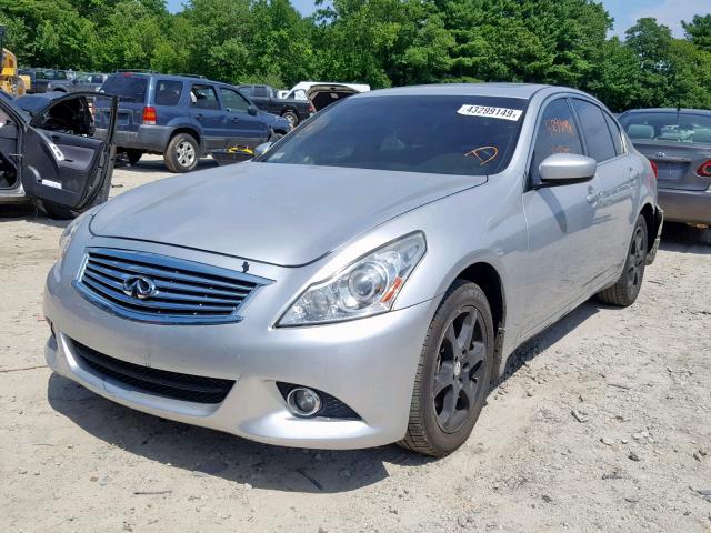 JN1CV6AR8DM751895 - 2013 INFINITI G37 SILVER photo 2