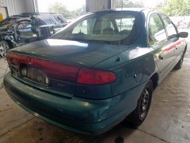 1FAFP66L0WK266325 - 1998 FORD CONTOUR LX TURQUOISE photo 4