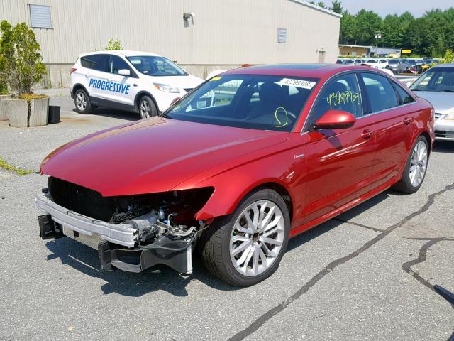 WAUHGAFC2CN084686 - 2012 AUDI A6 PRESTIG RED photo 2