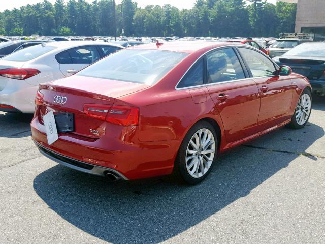 WAUHGAFC2CN084686 - 2012 AUDI A6 PRESTIG RED photo 4