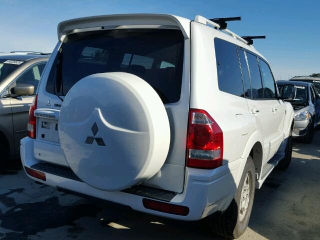 JA4NW61S93J047981 - 2003 MITSUBISHI MONTERO 20 WHITE photo 4