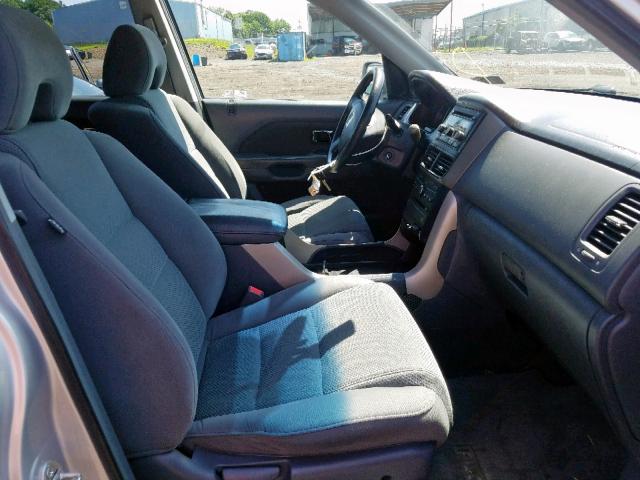 5FNYF18358B042795 - 2008 HONDA PILOT SE SILVER photo 5