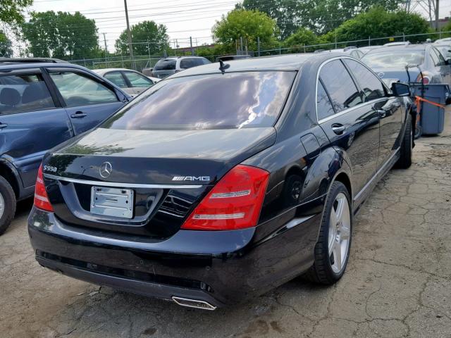 WDDNG7BB0BA384891 - 2011 MERCEDES-BENZ S 550 BLACK photo 4