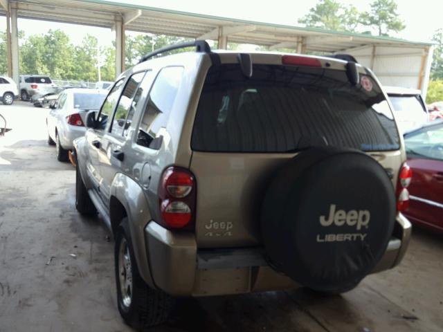 1J4GL38K95W671324 - 2005 JEEP LIBERTY RE BROWN photo 3