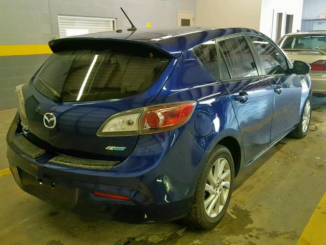 JM1BL1L77D1792324 - 2013 MAZDA 3 I BLUE photo 4