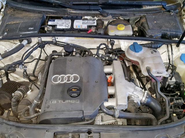 WAULC68EX4A215762 - 2004 AUDI A4 1.8T QU WHITE photo 7