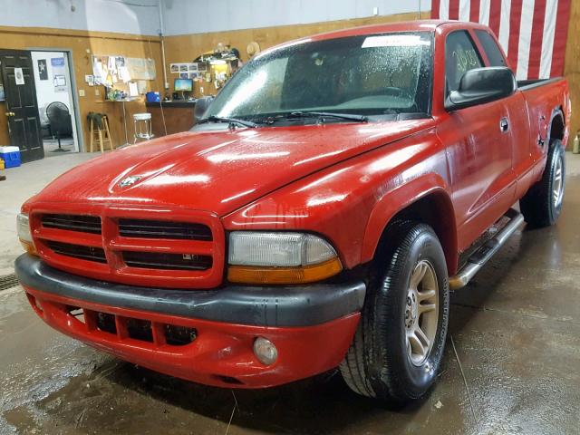 1D7HG32XX3S369392 - 2003 DODGE DAKOTA SPO RED photo 2