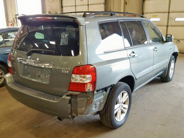 JTEEW21A570047764 - 2007 TOYOTA HIGHLANDER GRAY photo 4