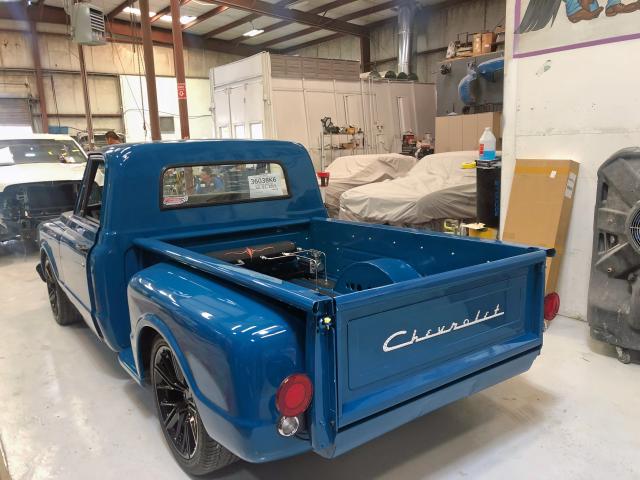 CS147S130410 - 1967 CHEVROLET C-10 BLUE photo 2