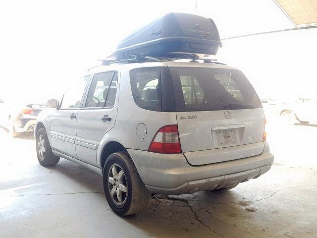 4JGAB57E23A410886 - 2003 MERCEDES-BENZ ML 350 SILVER photo 3