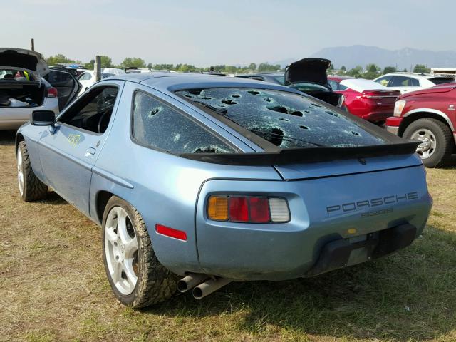 WP0JB0923GS861349 - 1986 PORSCHE 928 S BLUE photo 3