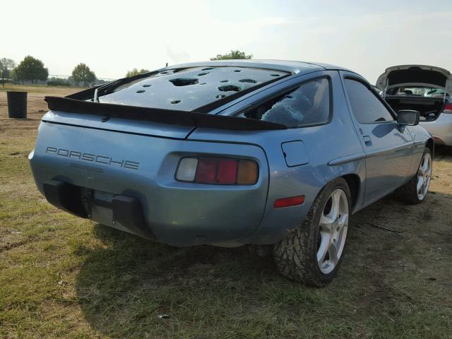 WP0JB0923GS861349 - 1986 PORSCHE 928 S BLUE photo 4