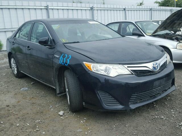 4T1BD1FK4DU068517 - 2013 TOYOTA CAMRY HYBR BLACK photo 1