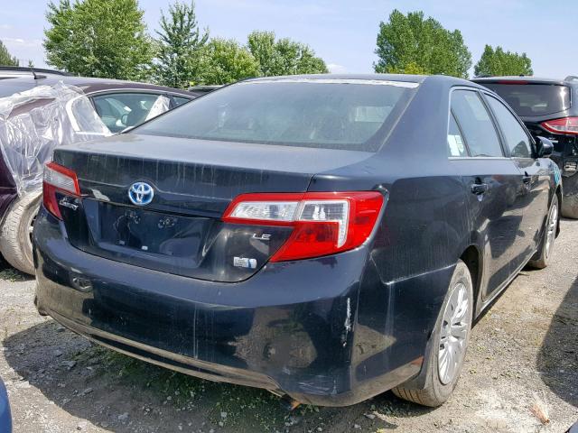 4T1BD1FK4DU068517 - 2013 TOYOTA CAMRY HYBR BLACK photo 4