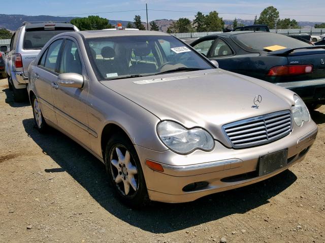 WDBRF61J91F080394 - 2001 MERCEDES-BENZ C 240 BROWN photo 1